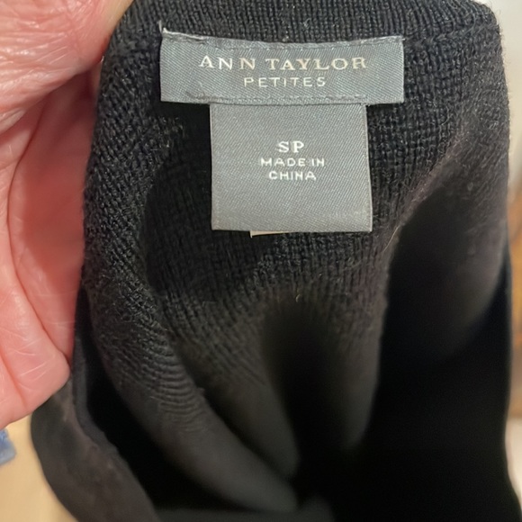Ann Taylor SP Black Sweater Dress - Picture 3 of 5